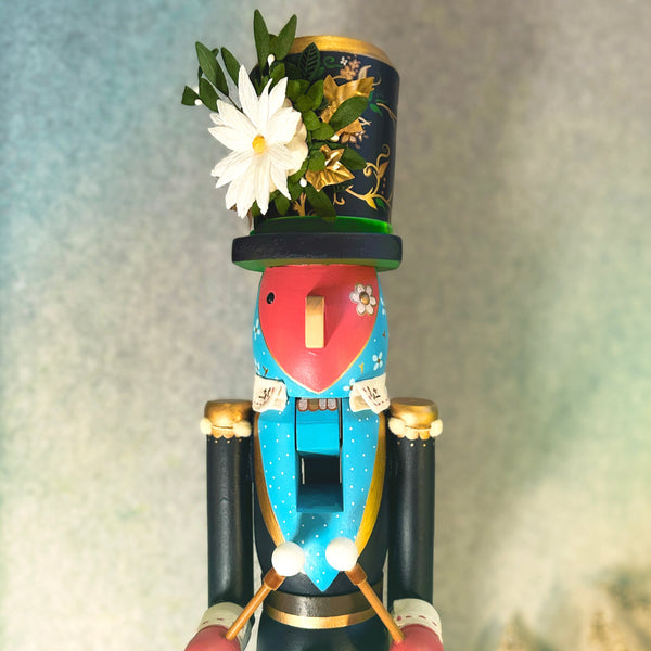 Snowflower Drummer Nutcracker