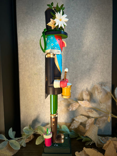 Snowflower Drummer Nutcracker