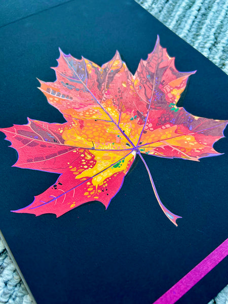 Orange Fire Maple Leaf