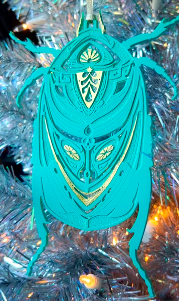 Beetle Nouveau Ornaments