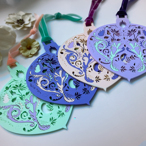 Teardrop Sherbet Ornaments