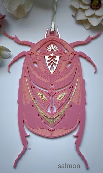 Beetle Nouveau Ornaments