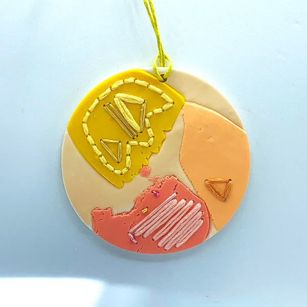 Peaches and Sunshine- Large Pendant