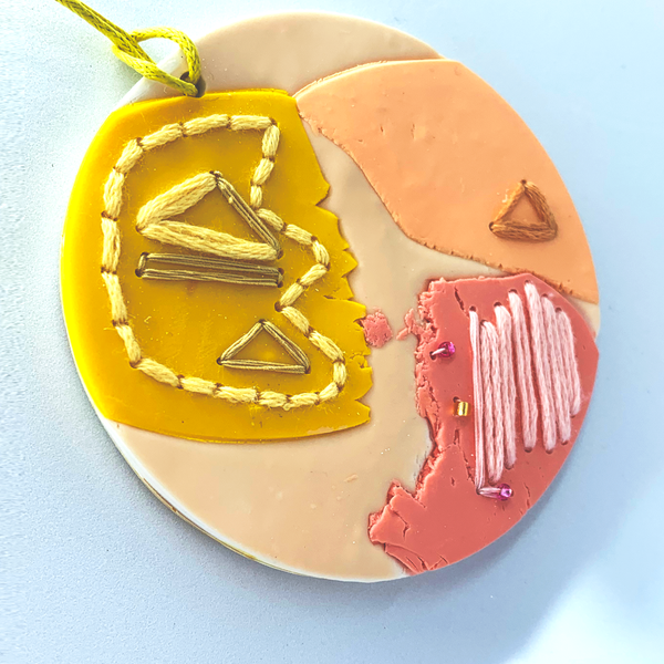 Peaches and Sunshine- Large Pendant