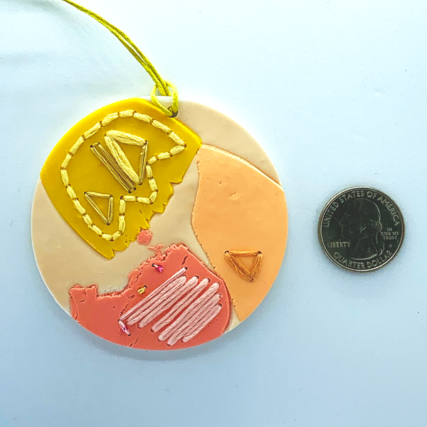 Peaches and Sunshine- Large Pendant