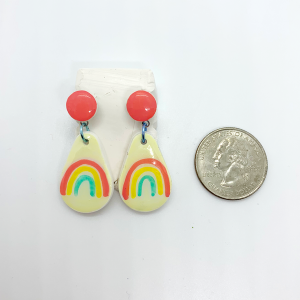 Rainbow- Yellow Skies- Drop Earrings