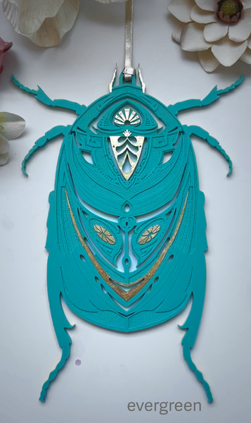 Beetle Nouveau Ornaments